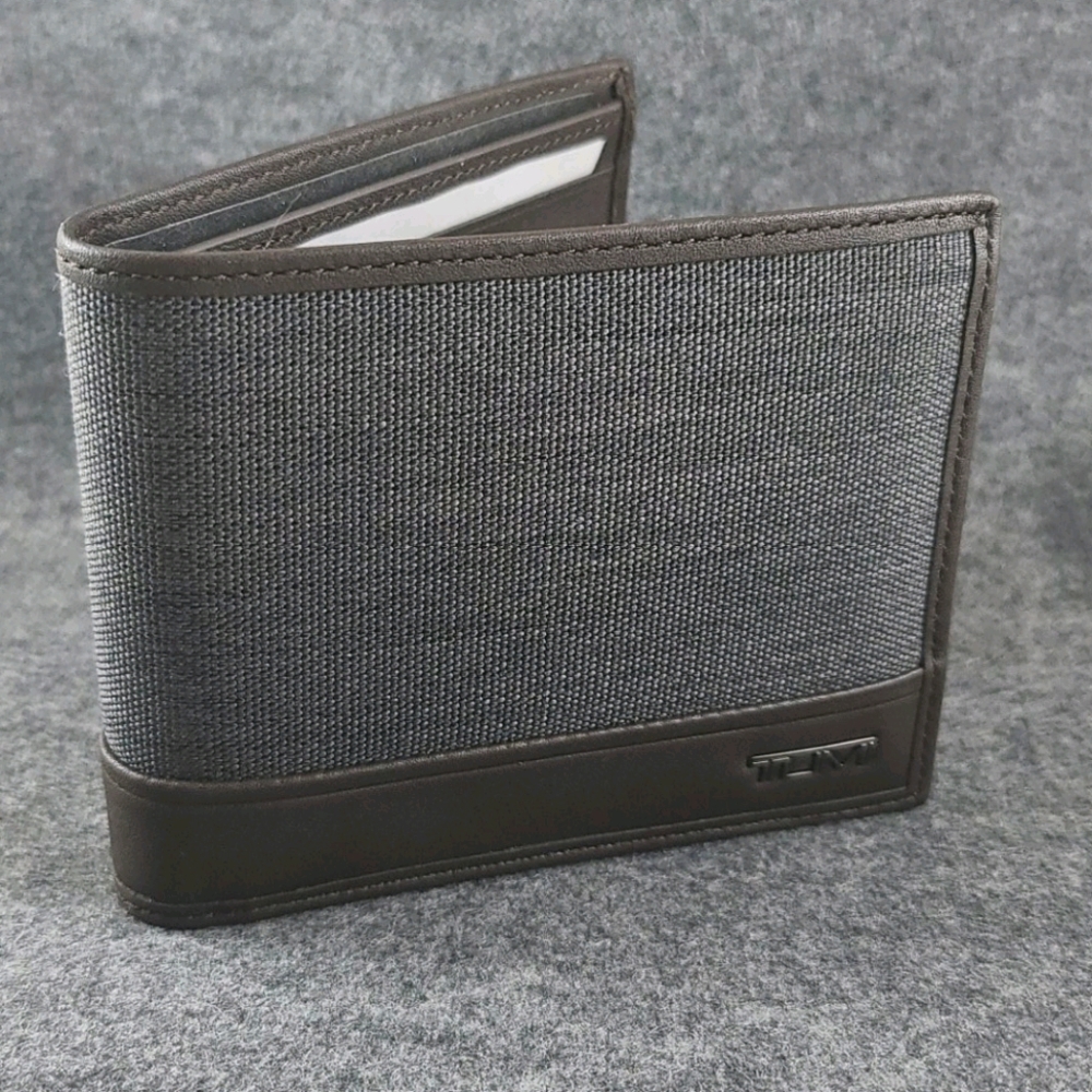 Tumi GBL pass case wallet with ID flap-Charcoal